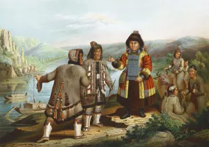 Yakutia Prints: Yakuts at the Lena River, Siberia, Russia, 1862