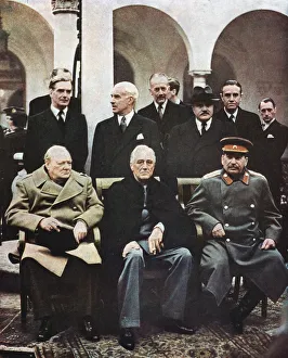Communism Prints: Yalta Conference of Allied leaders, World War II, 4-11 February 1945