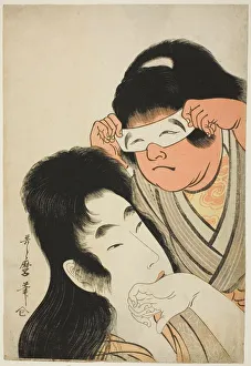 Yamauba with Kintaro Holding a Toy Mask, Japan, c. 1801 / 04. Creator: Kitagawa Utamaro