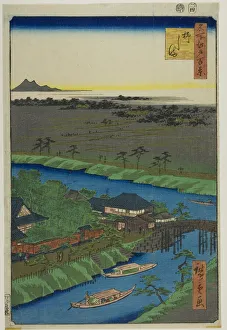River Boat Prints: Yanagashima, from the series One Hundred Famous Views of Edo (Meisho Edo hyakkei)