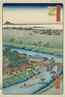 River Boat Prints: Yanagishima, from the series One Hundred Famous Views of Edo (Meisho Edo hyakkei)