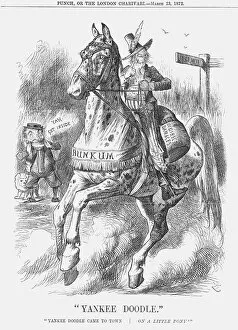 Mr Punch Gallery: Yankee Doodle, 1872. Artist: Joseph Swain