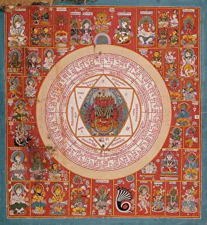 Complex Prints: Yantra of the Goddess Pratyangira (recto)