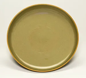 Awata Ware Prints: Yaozhou style glazed dish, Qing dynasty (1644-1911), Yongzheng reign mark and period