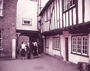 Yard of the Blue Boar, Maldon, Essex, c1955. Creator: Arthur Charles Kirby Ware