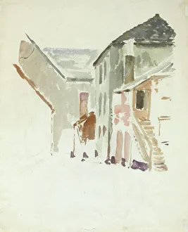 Yard picture. Creator: Alfred William Finch