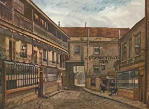 E Beresford Chancellor Prints: The Yard of the Queens Head Inn