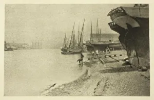 Boatyard Prints: In the Yarmouth River, 1887. Creator: Peter Henry Emerson