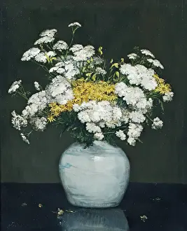 Cut Flower Prints: Yarrow and Ragwort, c1870-1890. Creator: Jules Lessore