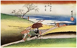 Edward F Prints: Yase No Sato ('Peasants Going Home at Yase'), c1833-1834 (1925)