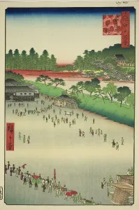 Yatsukoji, Inside Sujikai Gate (Sujikai-uchi Yatsukoji), from the series “One Hundred... 1857. Creator: Ando Hiroshige