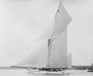 The yawl Gertrude sailing close-hauled. Creator: Kirk & Sons of Cowes The yawl Gertrude sailing close-hauled. Creator: Kirk & Sons of Cowes