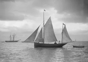 Yawl Prints: Yawl and tender, 1912. Creator: Kirk & Sons of Cowes