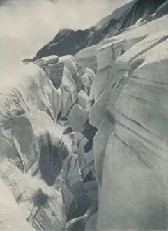 Bern Gallery: Yawning Crevasse By The Bergli Above Grindelwald, c1935