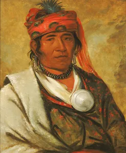Ye-hów-lo-gee, The Cloud, a Chief, 1838. Creator: George Catlin Ye-hów-lo-gee, The Cloud, a Chief, 1838. Creator: George Catlin