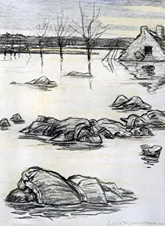 Floating Prints: The Year 1914, We are on our way to Calais, 1916. Artist: Louis Raemaekers