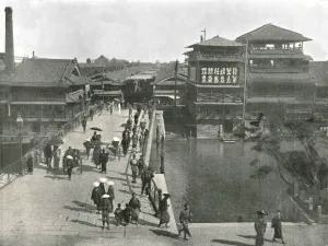 Kinki Prints: The Yebisu Bashi, Osaka, Japan, 1895. Creator: Unknown