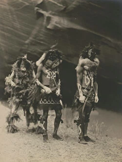 Ceremonial Collection: Yeibichai war gods, 1904, c1905. Creator: Edward Sheriff Curtis