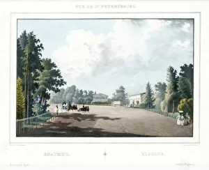 The Yelagin Palace at Saint Petersburg. Artist: Sadovnikov, Vasily Semyonovich (1800-1879)