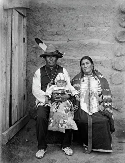 Great Plains Prints: Yellow Bone woman, 1908, c1908. Creator: Edward Sheriff Curtis