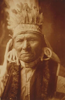 American Indian Collection: Yellow Bull-Nez Percé, c1905. Creator: Edward Sheriff Curtis