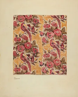 Yellow Glazed Chintz, c. 1939. Creator: Joseph Lubrano