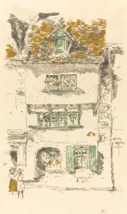 Yellow House, Lannion, 1893. Creator: James Abbott McNeill Whistler