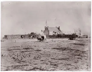 Ambulance Prints: Yellow House, Warren Station, Virginia, 1861-65. Creator: Tim O Sullivan