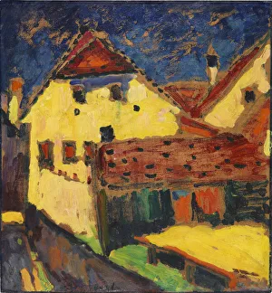 Javlensky Prints: Yellow houses, 1909. Creator: Javlensky, Alexei, von (1864-1941)
