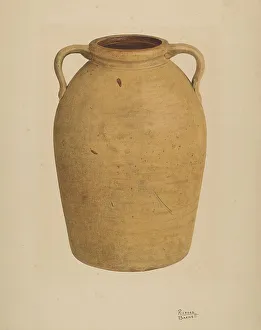 Two Handled Prints: Yellow Jar, c. 1938. Creator: Richard Barnett