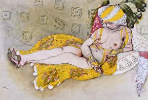 The Yellow Sultana, 1916. Creator: Leon Bakst (1866 - 1924)