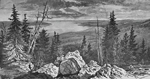 Yellowstone Lake, 1883. Artist: Charles E. H Bonwill