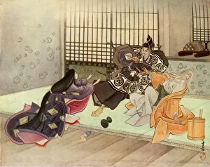 Cousins Gallery: Yendo draws his sword... 1919. Creator: Unknown