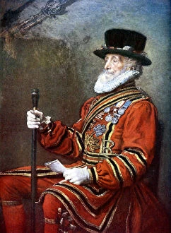 Arnold Wright Gallery: A Yeoman of the Guard, c1905