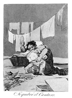 Urination Prints: Yes, he broke the pot, 1799. Artist: Francisco Goya