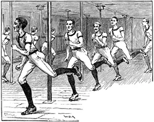 Apparatus Prints: YMCA gymnasium, Longacre, London, 1887