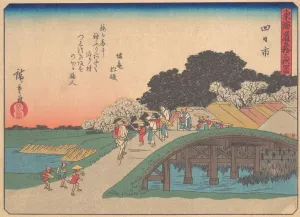 Yokkaichi, from the series The Fifty-three Stations of the Tokaido Road, ear... early 20th century. Creator: Ando Hiroshige