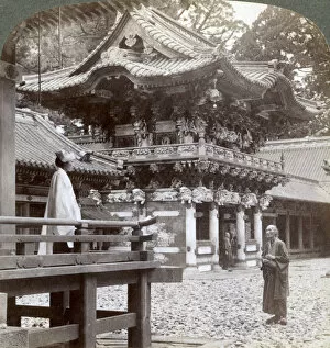 Images Dated 17th July 2008: Yomeimon (gate), Buddhist Temple of Yakushi, Nikko, Japan, 1904. Artist: Underwood & Underwood