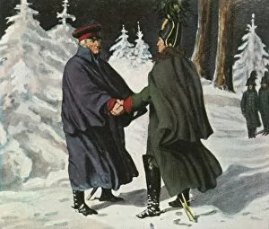 Christmas Day Collection: Yorcks meeting with the Russian General Diebitsch, 25 December 1812, (1936). Creator: Unknown