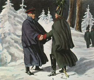 Yorcks meeting with the Russian General Diebitsch, 25 December 1812, (1936). Creator: Unknown Yorcks meeting with the Russian General Diebitsch, 25 December 1812, (1936). Creator: Unknown