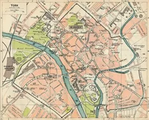 Maps Charts & Plans Collection: York, c20th Century. Artist: John Bartholomew