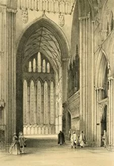 York Cathedral, North Transept, mid 19th century. Creators: Unknown, W Monkhouse