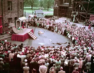 York Prints: York Festival: performance of a pageant cart play