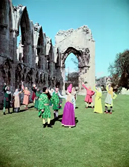 York Prints: The York Mystery Plays, York Festival, St Mary's Abbey, York, c1960s