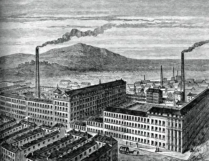 York Street Mill, Belfast, c1880.Artist: J Kirchner York Street Mill, Belfast, c1880.Artist: J Kirchner