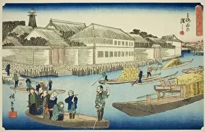 The Yoroi Ferry (Yoroi no watashi), from the series 'Exceptional Views of Edo (Koto