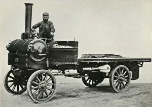 Leonard Russell Prints: Yorskhire steam wagon, 1903, (1947). Creator: Unknown