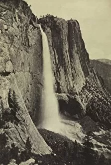 Attributed To Gallery: Yosemite Falls, 1868. Creator: Eadweard J. Muybridge (American, 1830-1904), attributed to