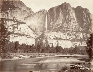 Yosemite Falls, 2, 634 feet, ca. 1872, printed ca. 1876. Creator: Carleton Emmons Watkins