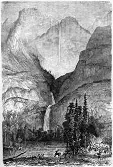 Paul Huet Prints: Yosemite Falls, California, 19th century. Artist: Paul Huet